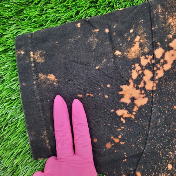 ACDC Bleached Shirt Women Medium 19x26 Highway-to-Hell Faded - Picture 2 of 16